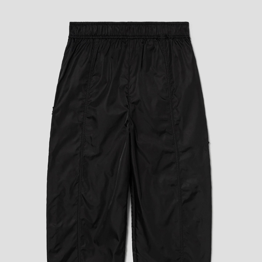 GANNI Nylon Cargo Pants - Black
