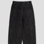 KUHO Wide-Fit Denim Pants - Black