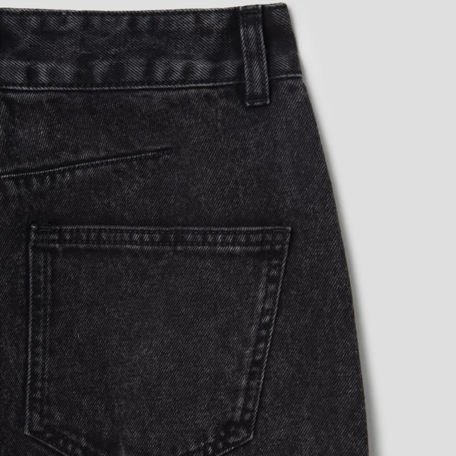 KUHO Wide-Fit Denim Pants - Black