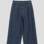 KUHO Cotton Linen Wide Pants - Blue