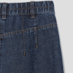 KUHO Cotton Linen Wide Pants - Blue