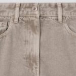 KUHO Cargo Denim Straight Pants - Beige