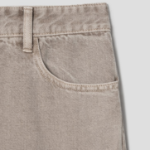 KUHO Cargo Denim Straight Pants - Beige