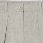 KUHO Cotton-Blended Wide Pants - Khaki