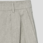 KUHO Cotton-Blended Wide Pants - Khaki