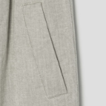 KUHO Cotton-Blended Wide Pants - Khaki