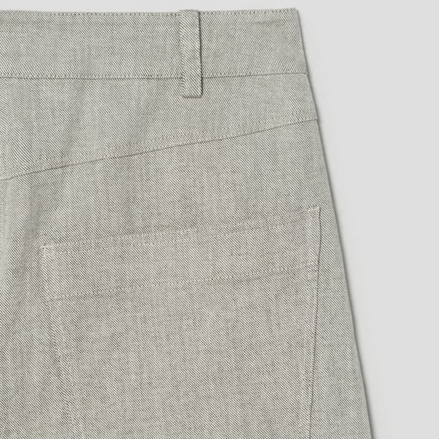 KUHO Cotton-Blended Wide Pants - Khaki