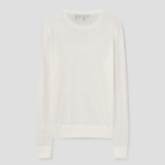 Theory Women Neo Sag Harbor Crew Neck Pullover - Bone