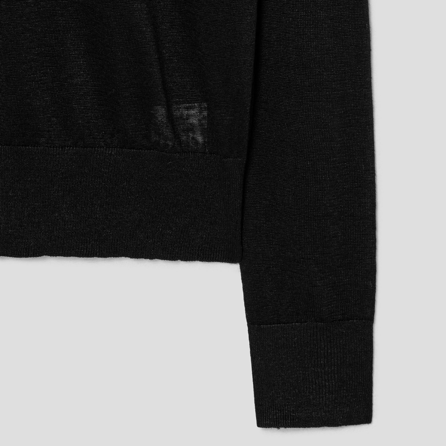 Theory Women Neo Sag Harbor Crew Neck Pullover - Black