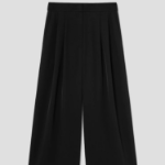 KUHO Riosell Blend Two Tuck Straight Pants - Black