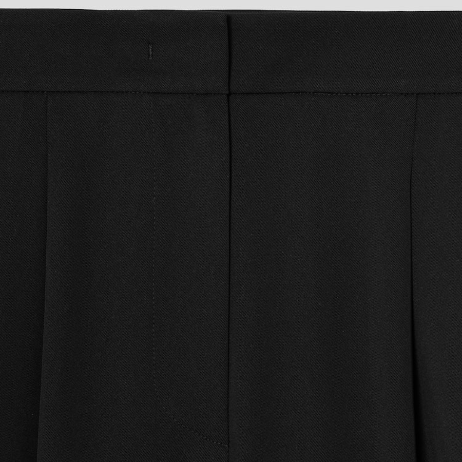 KUHO Riosell Blend Two Tuck Straight Pants - Black