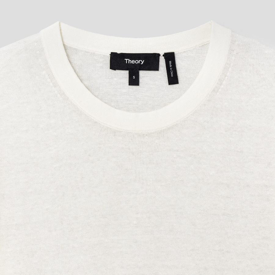 Theory Women Neo Sag Harbor Boyfriend Tee - Bone