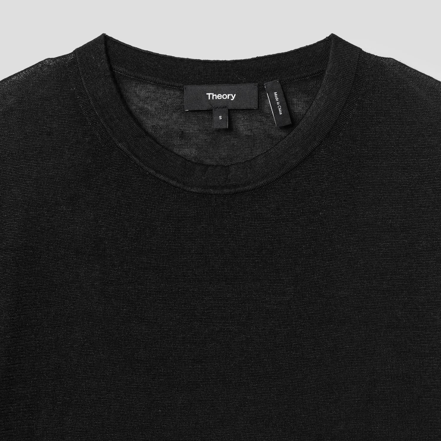 Theory Women Neo Sag Harbor Boyfriend Tee - Black