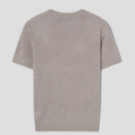 Theory Women Regal Wool Basic Tee - Pale Sand