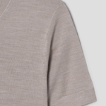 Theory Women Regal Wool Basic Tee - Pale Sand