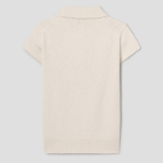 Theory Women Wave Boucle Cap Sleeve Polo - Off White