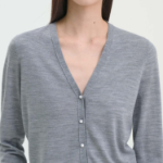 Theory Women Regal Wool Slim Crop Cardigan - Cool Heather Grey