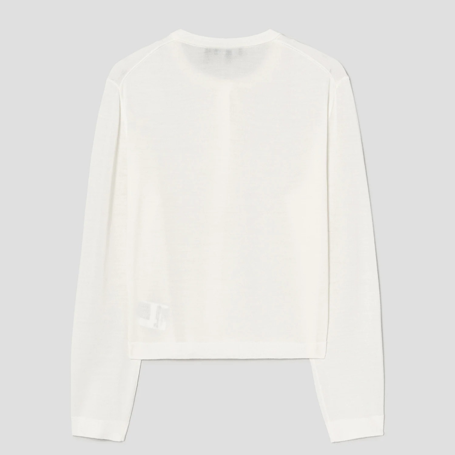 Theory Women Regal Wool Crop Cardigan - New Ivory