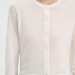 Theory Women Regal Wool Crop Cardigan - New Ivory