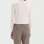 Theory Women Regal Wool Crop Cardigan - New Ivory