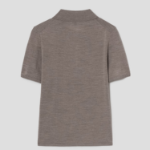 Theory Women Regal Wool Easy Polo Pullover - Light Cinder