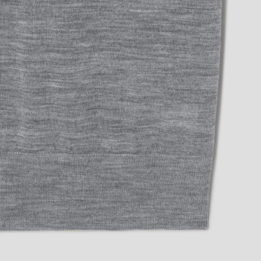 Theory Women Regal Wool Basic Tee - Cool Heather Grey
