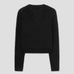 Theory Women Regal Wool Slim Crop Cardigan - Black