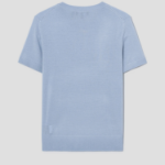 Theory Women Regal Wool Basic Tee - Pearl Blue