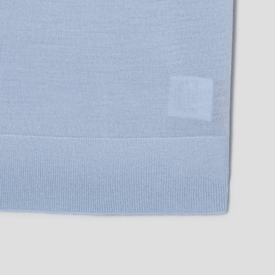 Theory Women Regal Wool Basic Tee - Pearl Blue