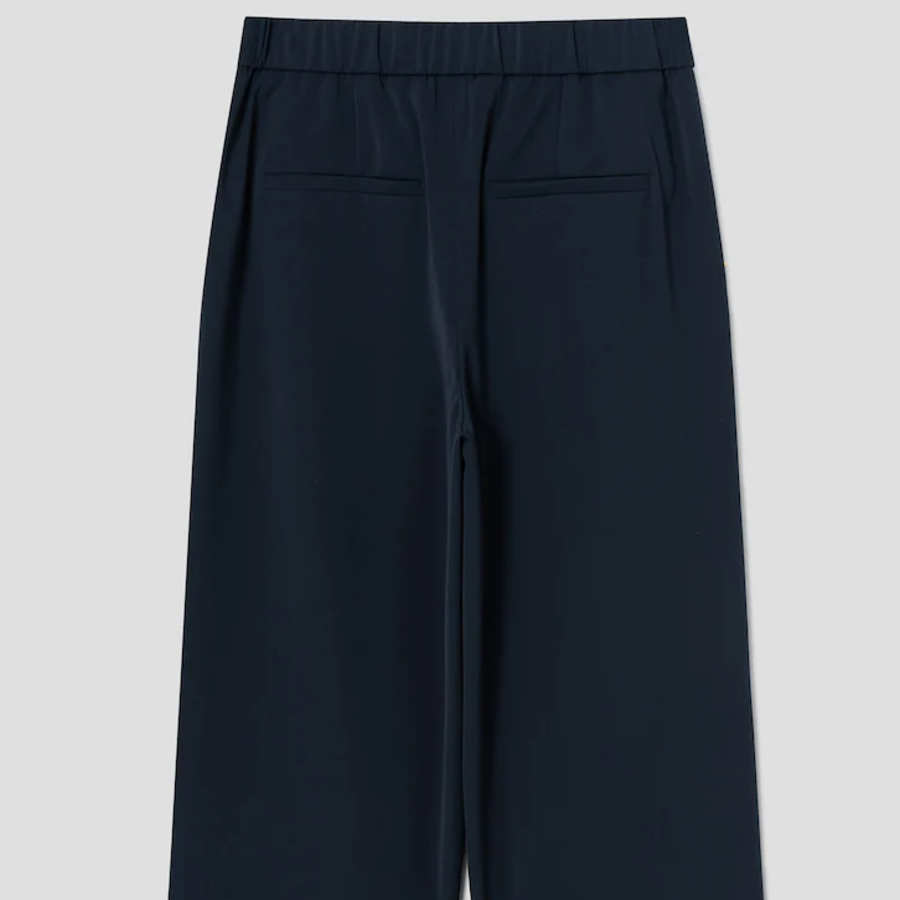 KUHO Crop Wide Fit Pants - Navy