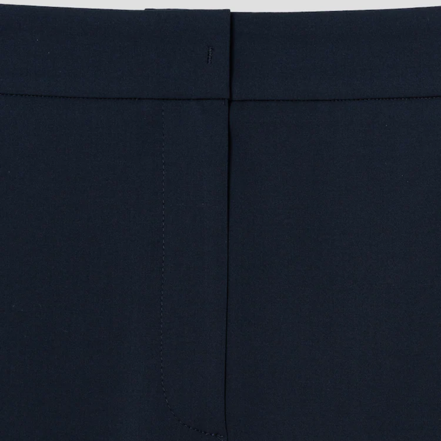KUHO Crop Wide Fit Pants - Navy