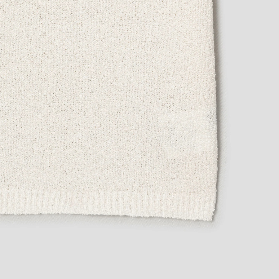 Theory Women Silk Boucle T-Shirt - Ivory