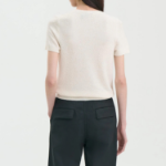 Theory Women Silk Boucle T-Shirt - Ivory