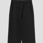 KUHO Crop Wide Fit Pants - Black