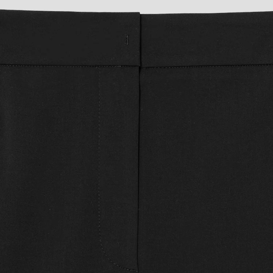 KUHO Crop Wide Fit Pants - Black