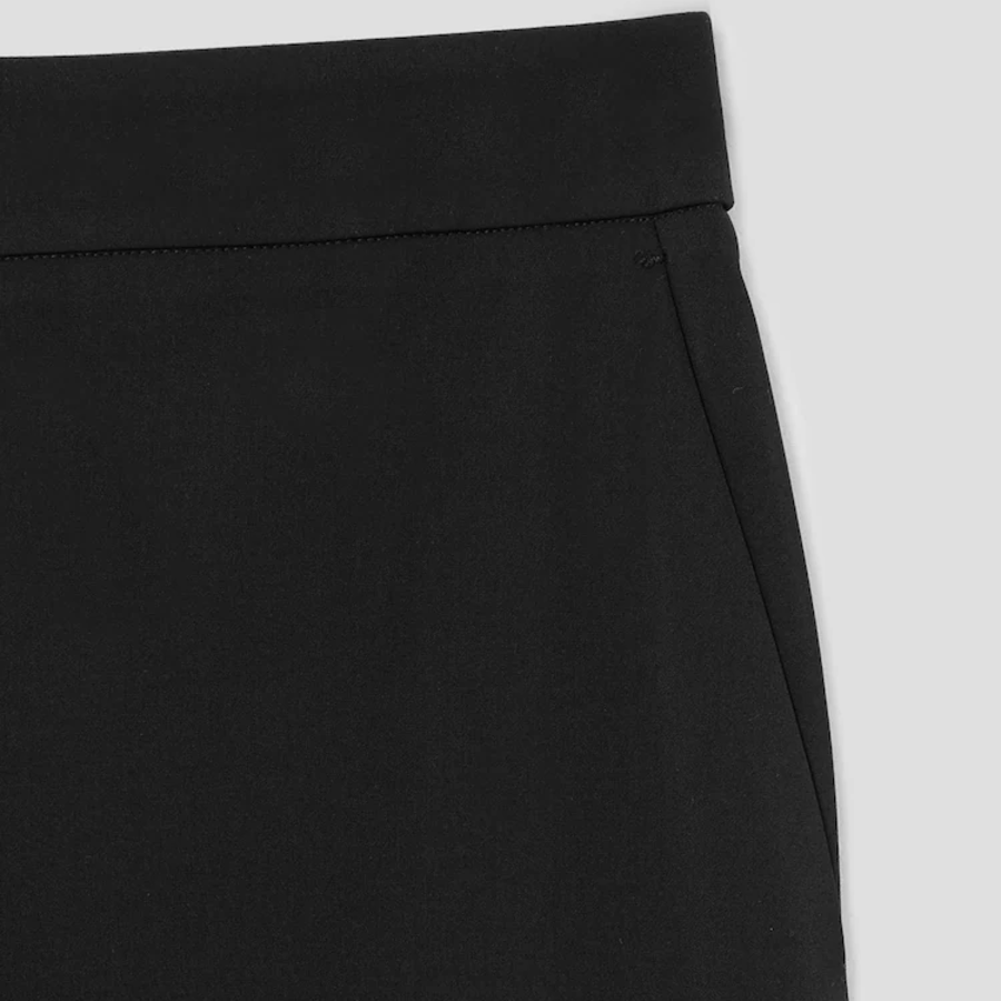 KUHO Crop Wide Fit Pants - Black
