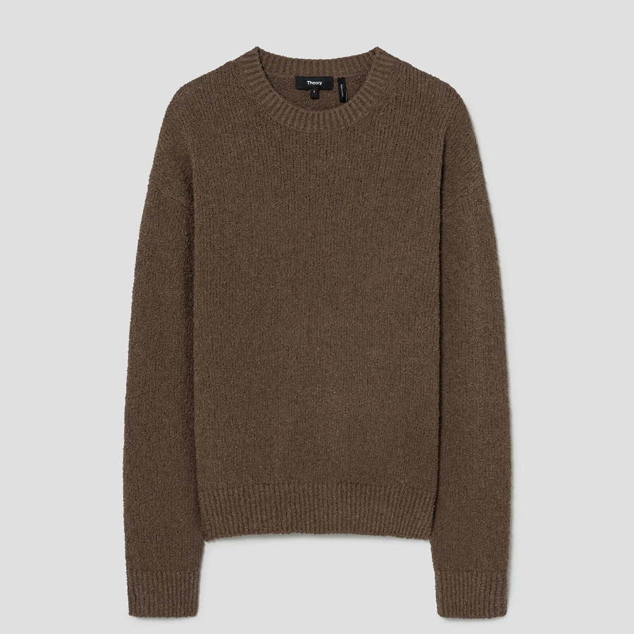 Theory Women Terry Boucle Boucle Sweatshirt - Clove