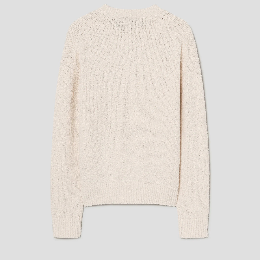 Theory Women Terry Boucle Boucle Sweatshirt - Ivory