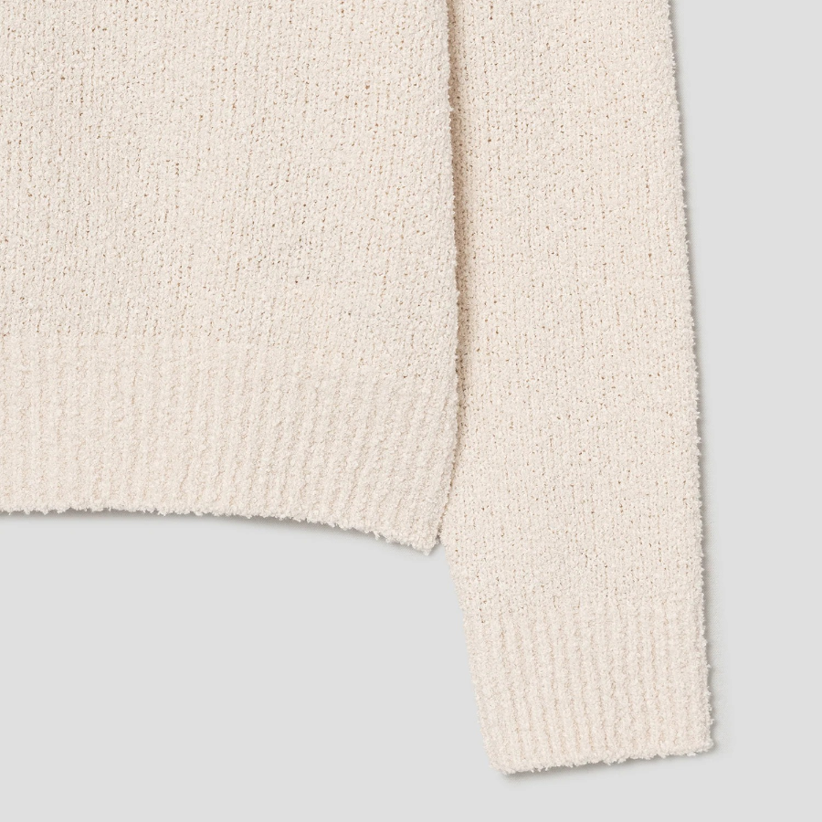 Theory Women Terry Boucle Boucle Sweatshirt - Ivory