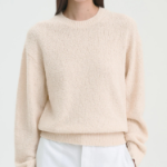 Theory Women Terry Boucle Boucle Sweatshirt - Ivory