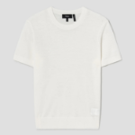 Theory Women Regal Wool Basic Tee - New Ivory