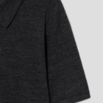 Theory Women Regal Wool Easy Polo Pullover - New Pestle Melange