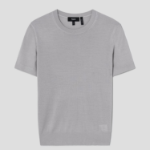 Theory Women Regal Wool Basic Tee - Platinum