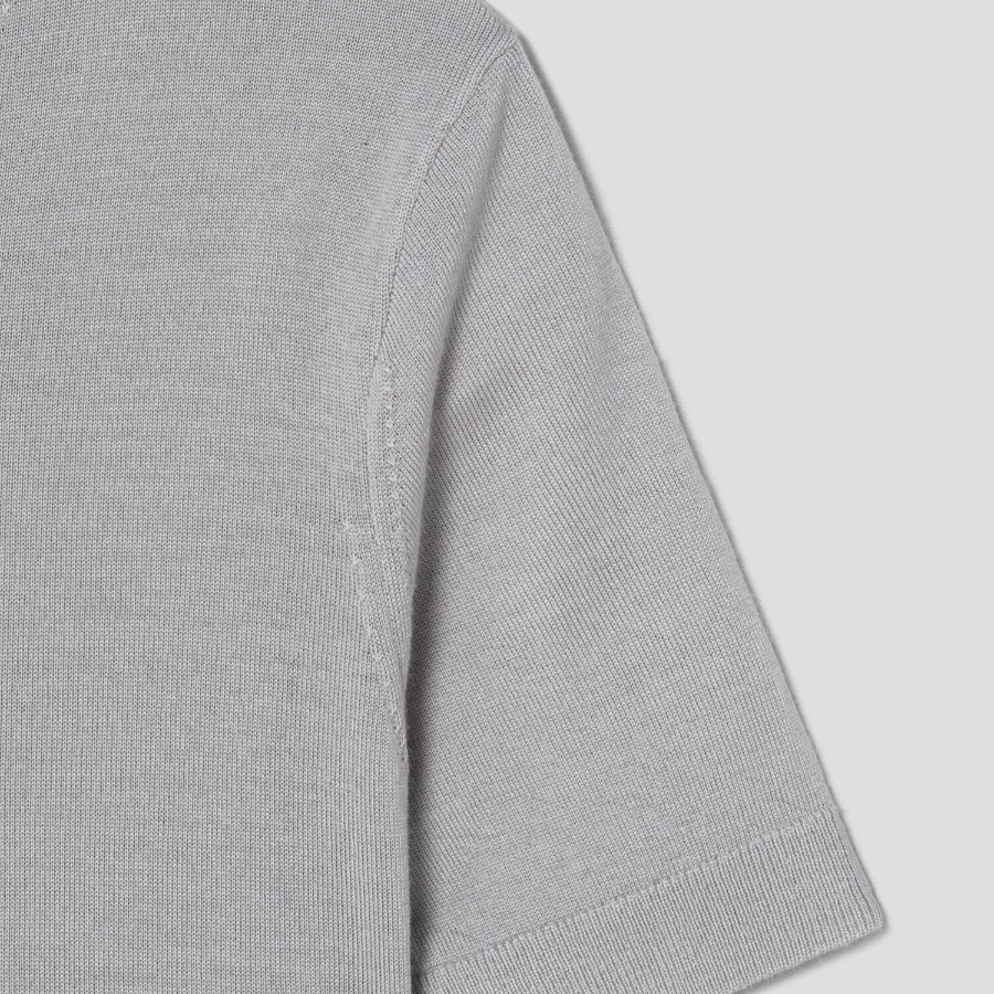 Theory Women Regal Wool Basic Tee - Platinum