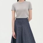 Theory Women Regal Wool Basic Tee - Platinum