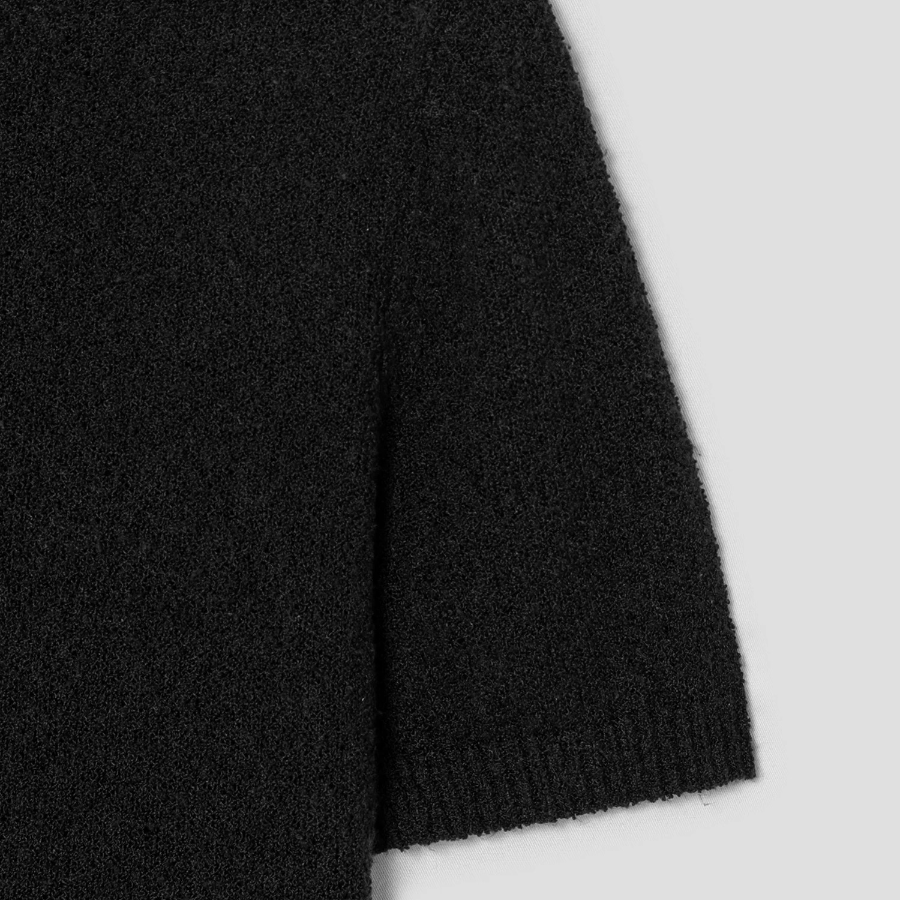 Theory Women Silk Boucle T-Shirt - Black