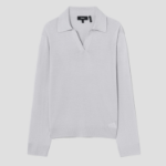 Theory Women Regal Wool Boy Polo - Fog