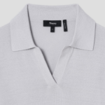 Theory Women Regal Wool Boy Polo - Fog