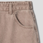 KUHO Denim Carpenter Wide Pants - Beige