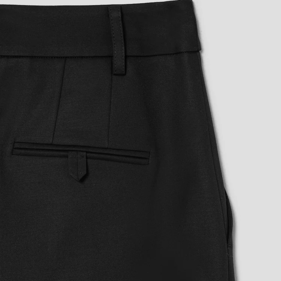 KUHO Cotton Blend Wide Fit Pants - Black